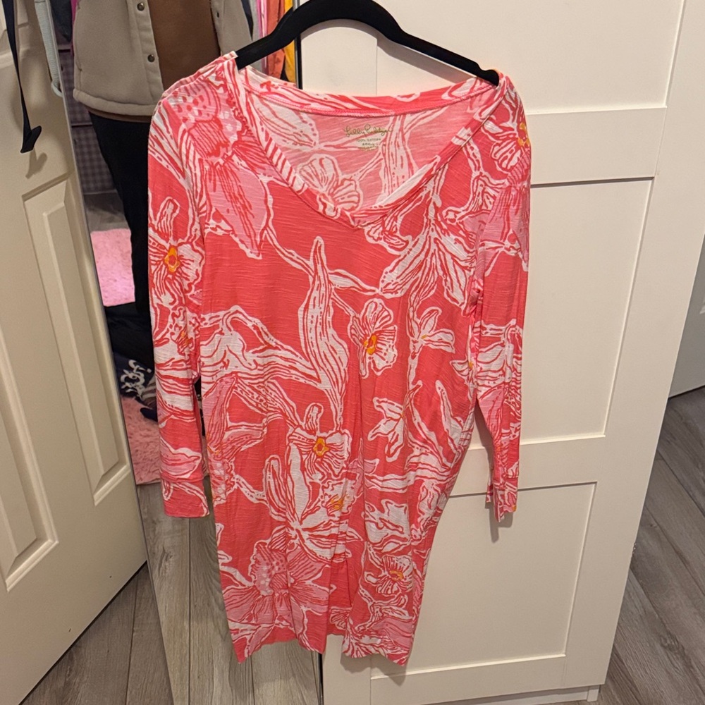Lilly Pulitzer Pink Floral Dress